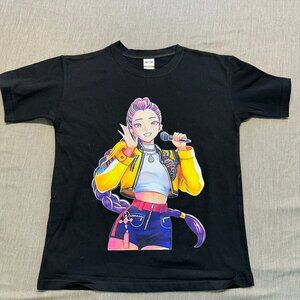 Kpop Hunters Rumi Concert Kids Size Small Black Cotton Graphic T-Shirt